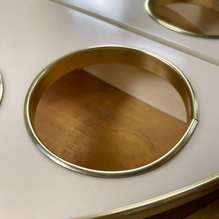 Bar d'angle scandinave pivotant années 50