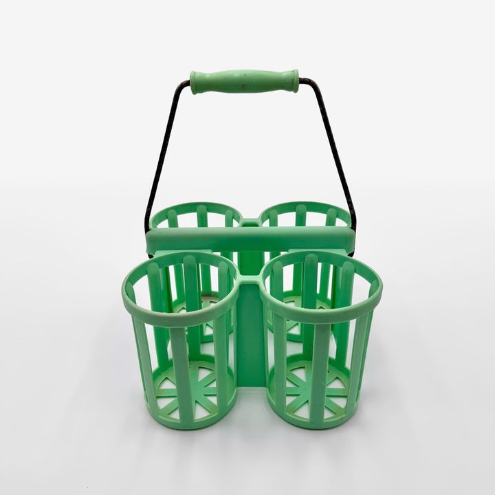 Porte-bouteilles Pola teinte vert d'eau années 60