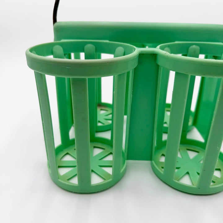 Porte-bouteilles Pola teinte vert d'eau années 60