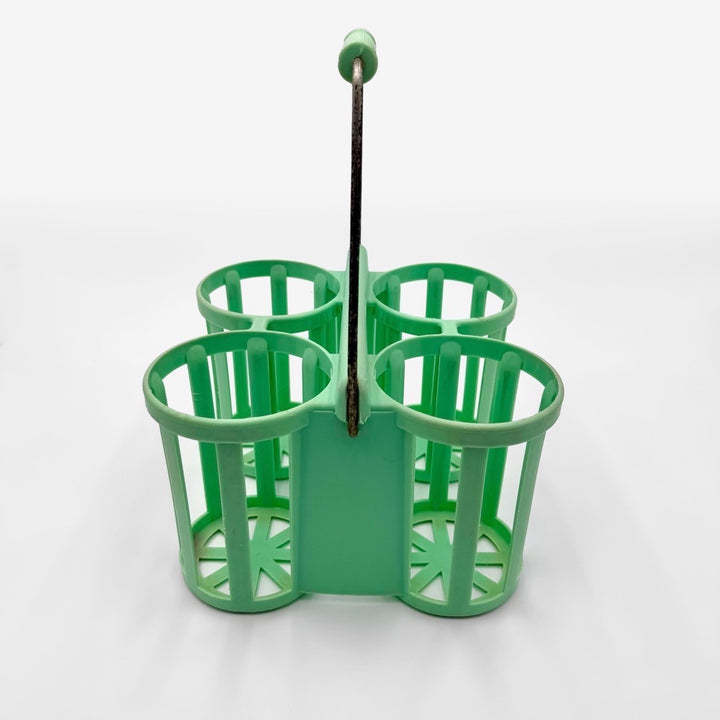 Porte-bouteilles Pola teinte vert d'eau années 60