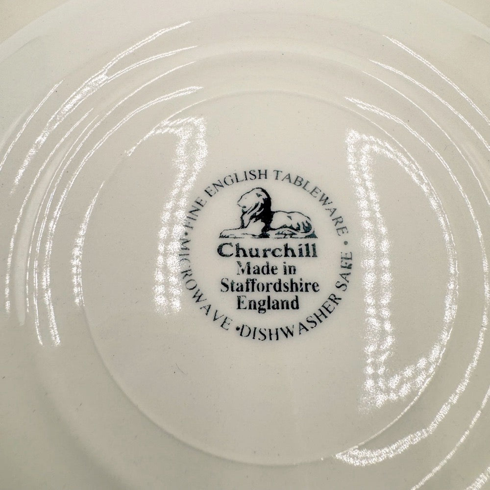Assiettes à soupe Churchill Staffordshire Angleterre