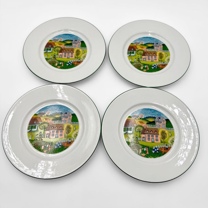 Assiettes à dessert décor naïf Mirabell Italie