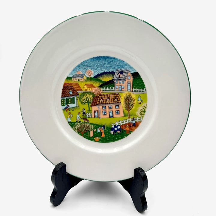 Assiettes à dessert décor naïf Mirabell Italie