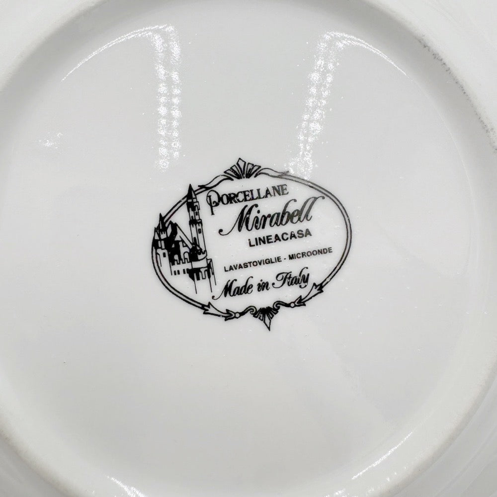 Assiettes à dessert décor naïf Mirabell Italie
