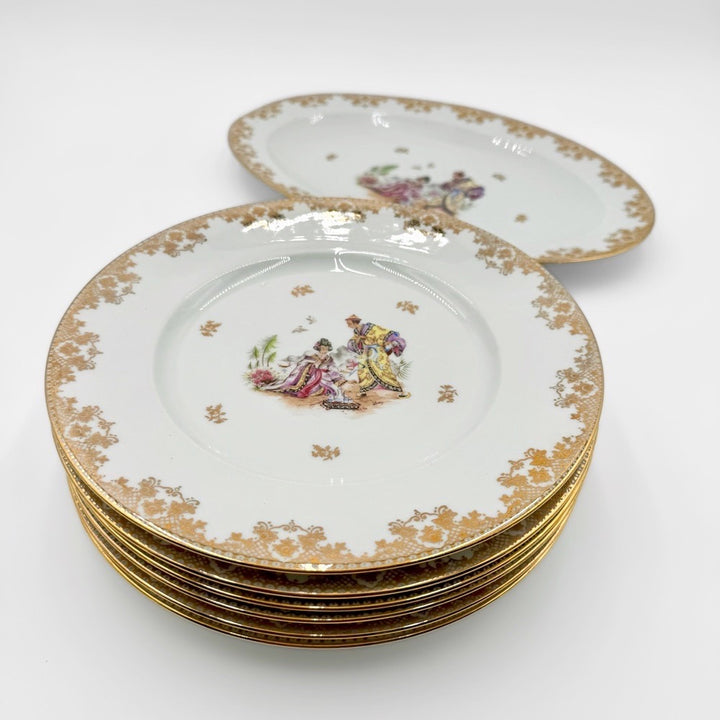 Assiettes et plat Limoges modèle Nankin
