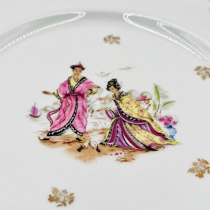 Assiettes et plat Limoges modèle Nankin