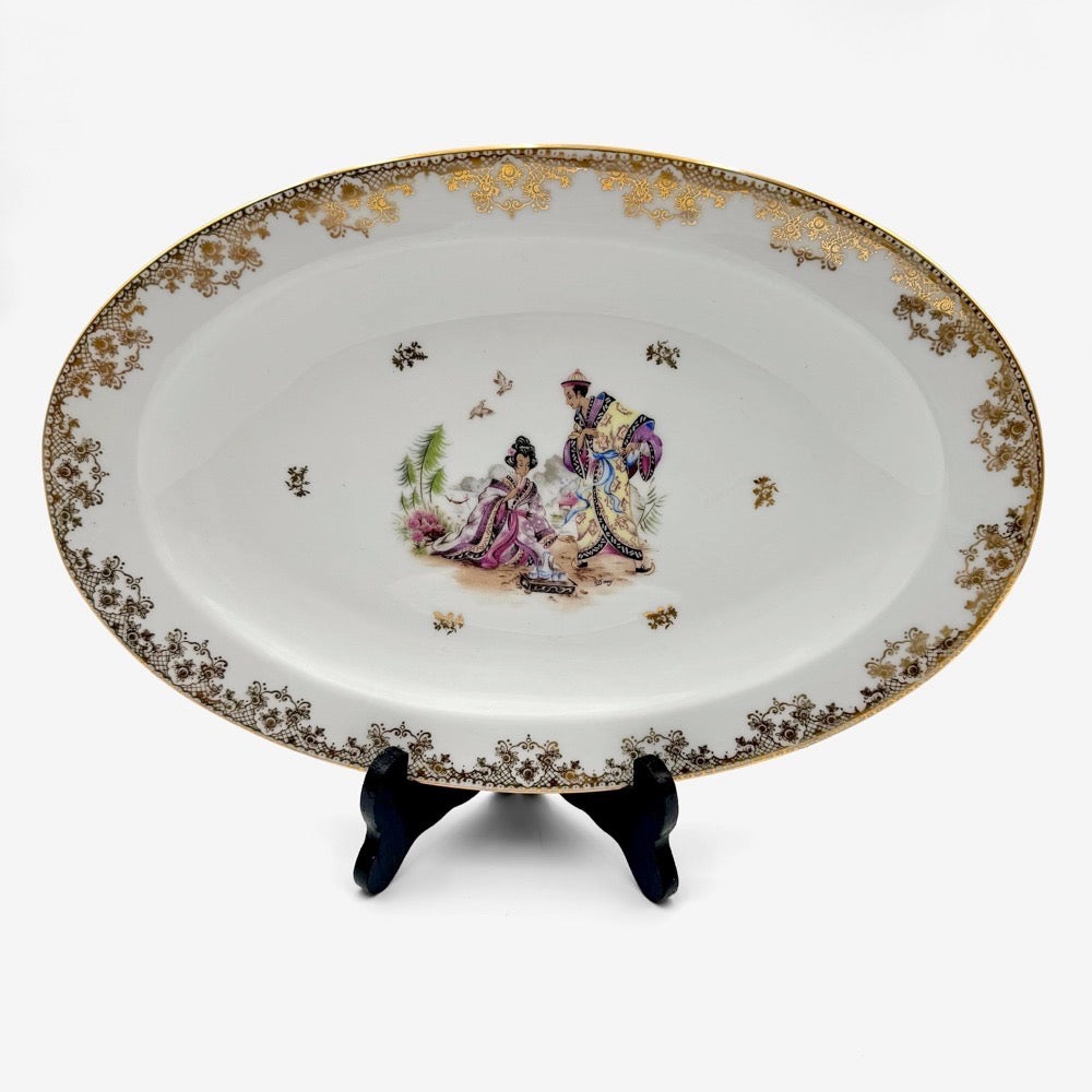 Assiettes et plat Limoges modèle Nankin