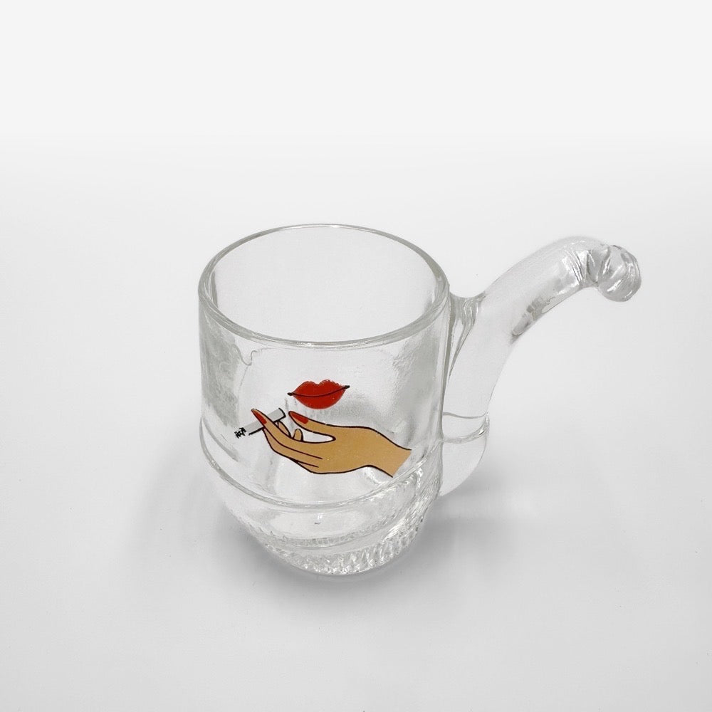 Verres à Shot sérigraphie tabac années 50