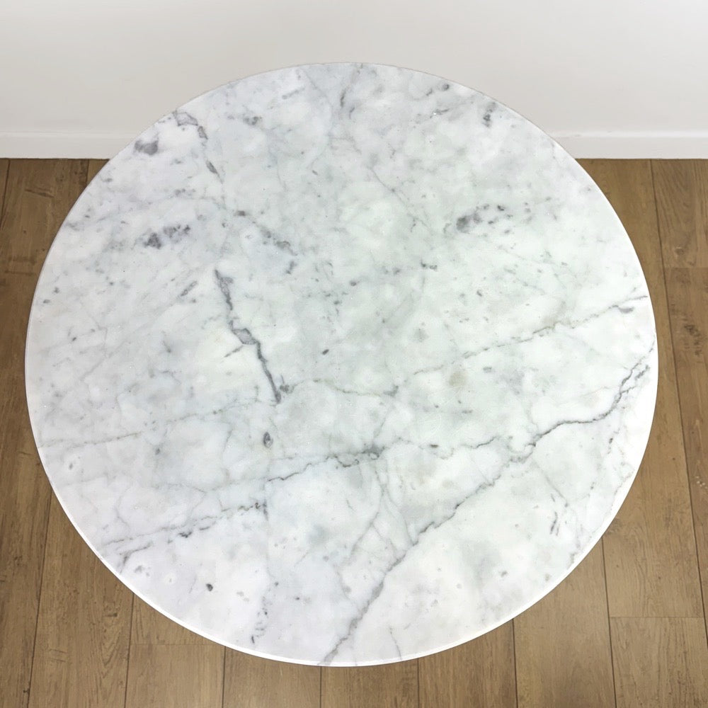 Table de bistrot ronde marbre et fonte Raoux & fils Paris