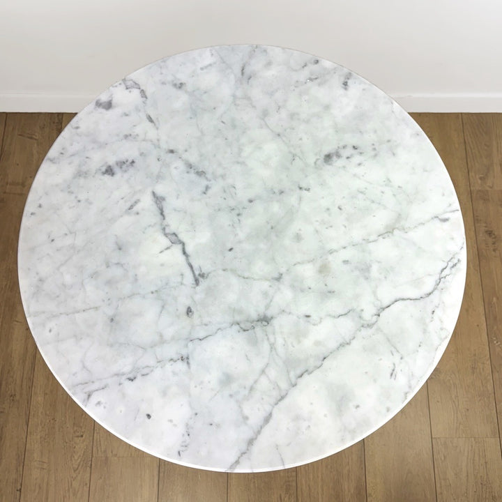 Table de bistrot ronde marbre et fonte Raoux & fils Paris