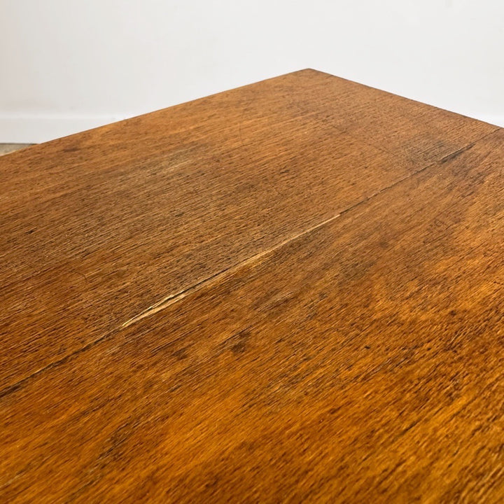 Tabouret en chêne massif vintage