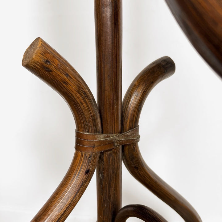 Miroir psyché bois courbé années 60