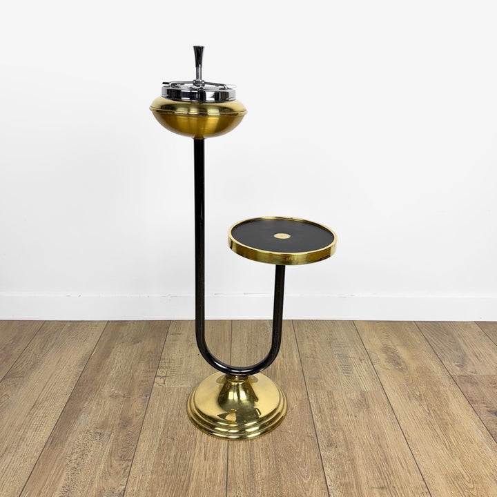 Cendrier sur pied laiton design années 50