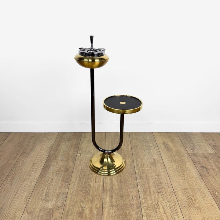 Cendrier sur pied laiton design années 50