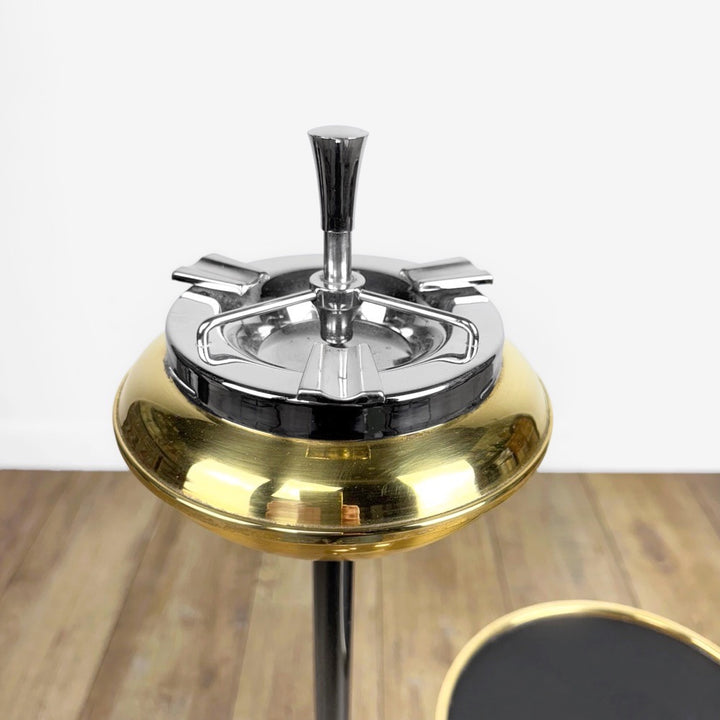 Cendrier sur pied laiton design années 50
