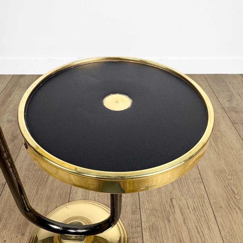 Cendrier sur pied laiton design années 50