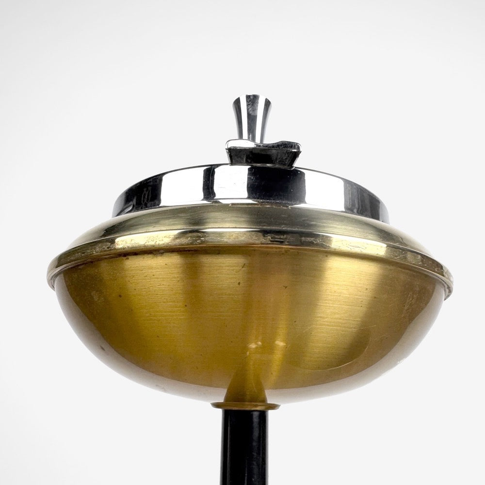 Cendrier sur pied laiton design années 50