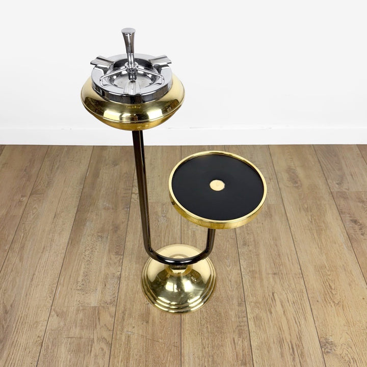 Cendrier sur pied laiton design années 50