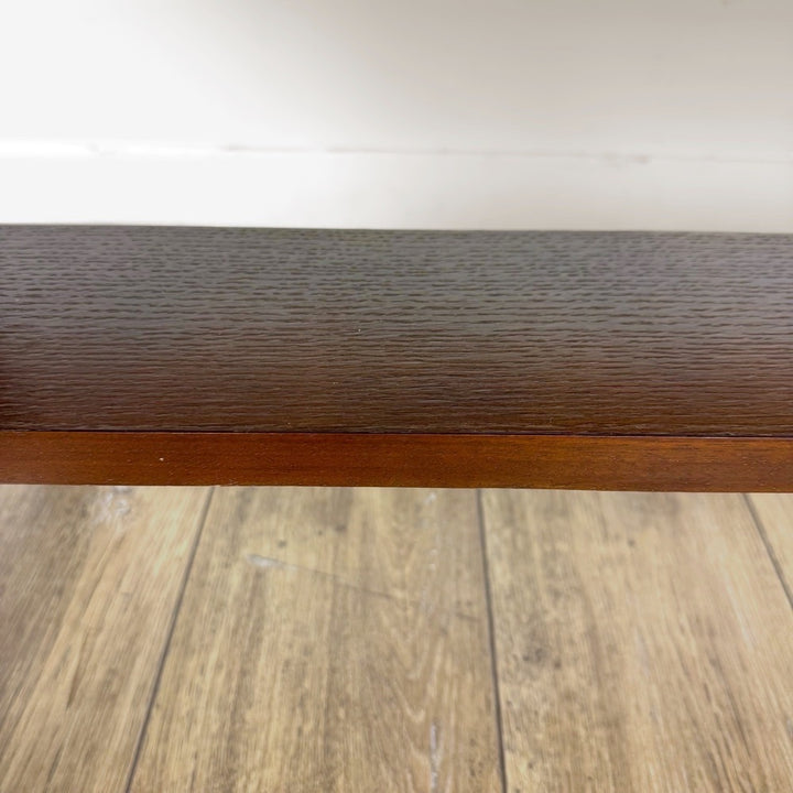 Table basse design en céramique et chrome années 70