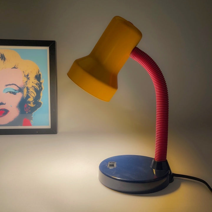 Lampe de bureau style Memphis années 90