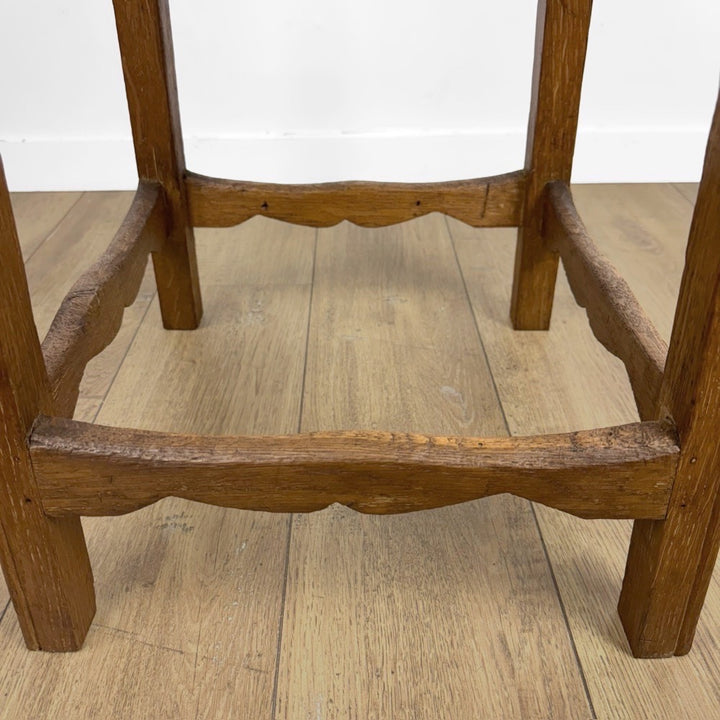 Tabouret haut à fente ancien