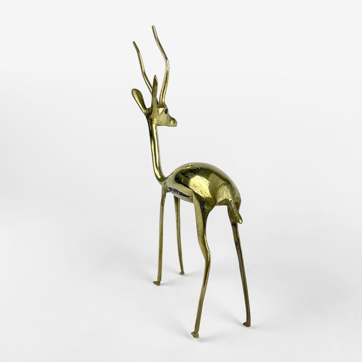 Antilope et son petit en laiton années 70
