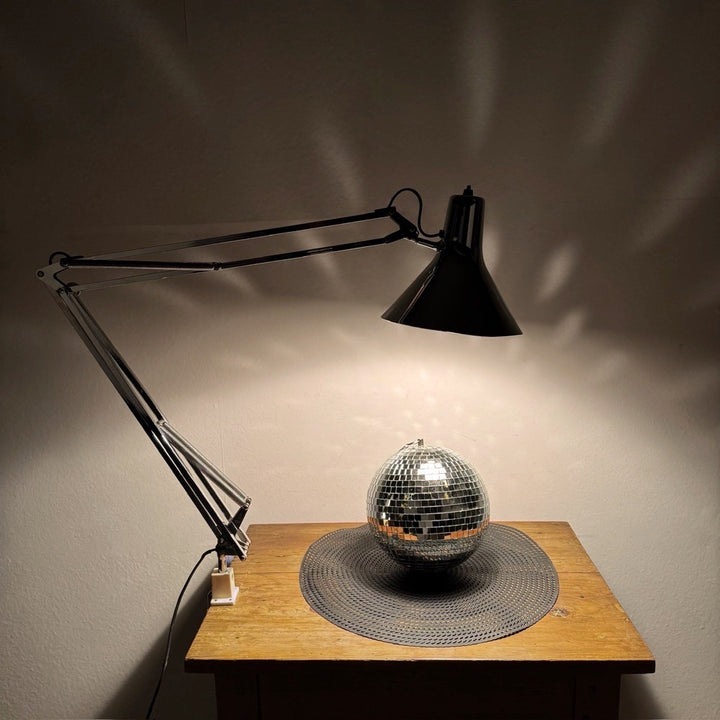 Lampe architecte Luxo métal argenté chromé