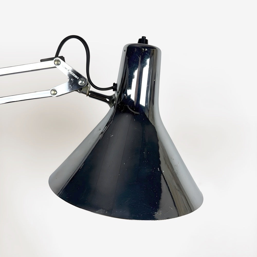 Lampe architecte Luxo métal argenté chromé