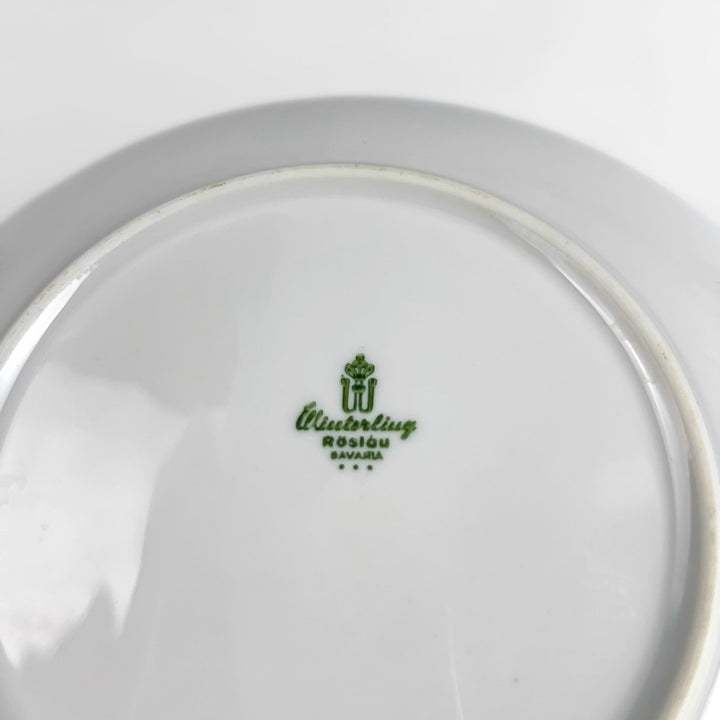 10 assiettes à dessert pop 70's porcelaine Winterling
