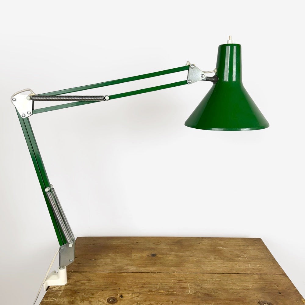 Lampe d'architecte verte