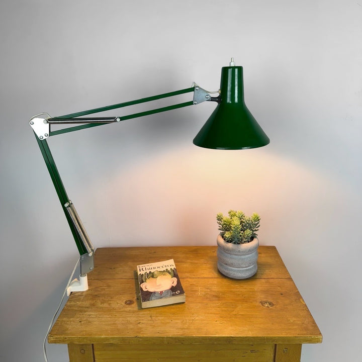 Lampe d'architecte verte