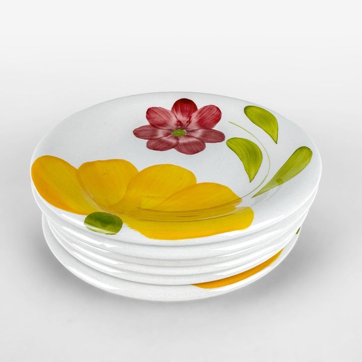 16 Assiettes Flower Power Primula Italie années 70