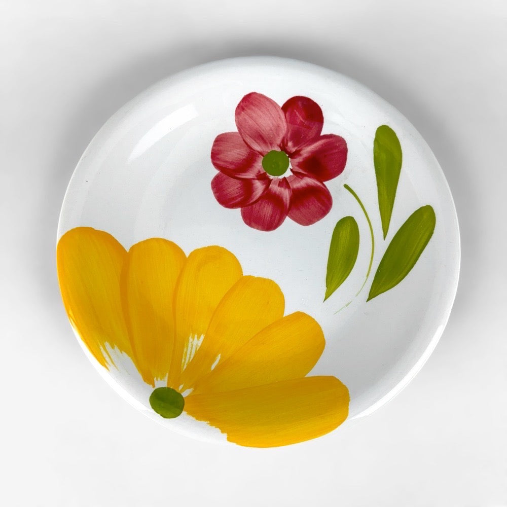 16 Assiettes Flower Power Primula Italie années 70