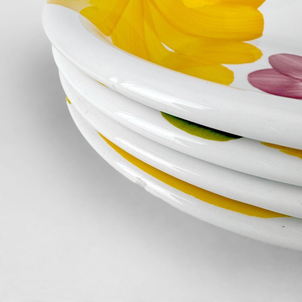 16 Assiettes Flower Power Primula Italie années 70