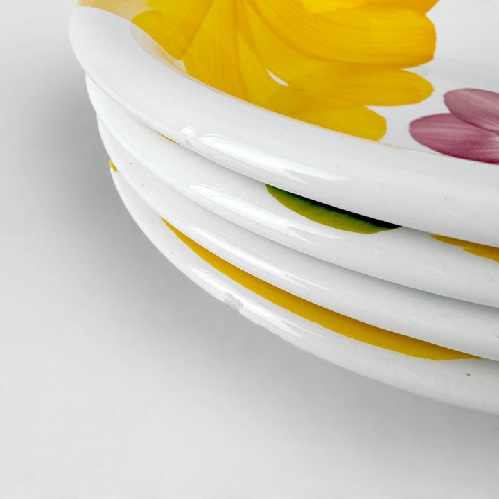 16 Assiettes Flower Power Primula Italie années 70