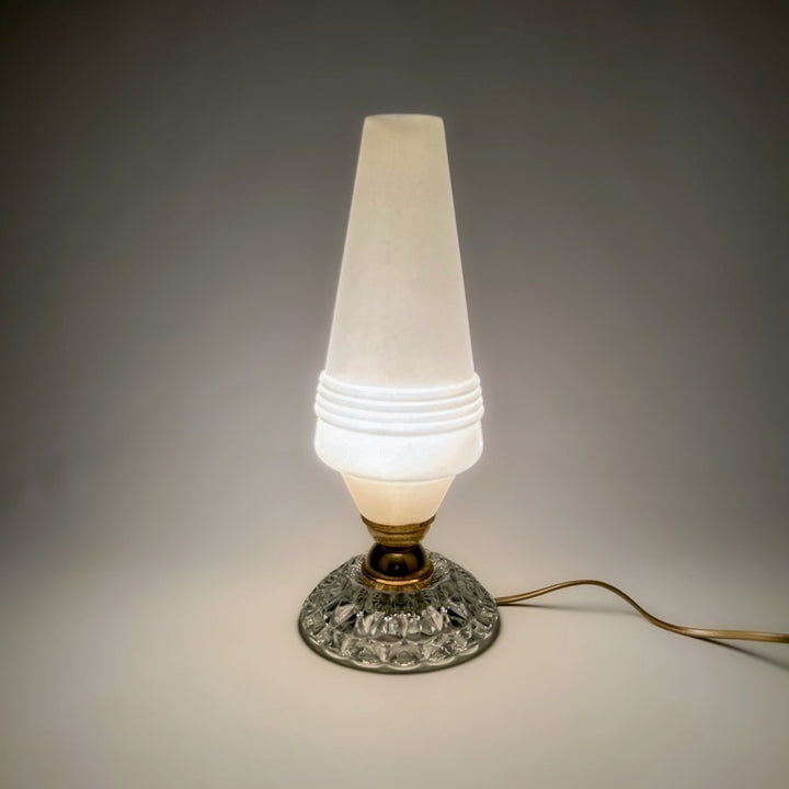 Lampe cristal et polyéthylène années 60
