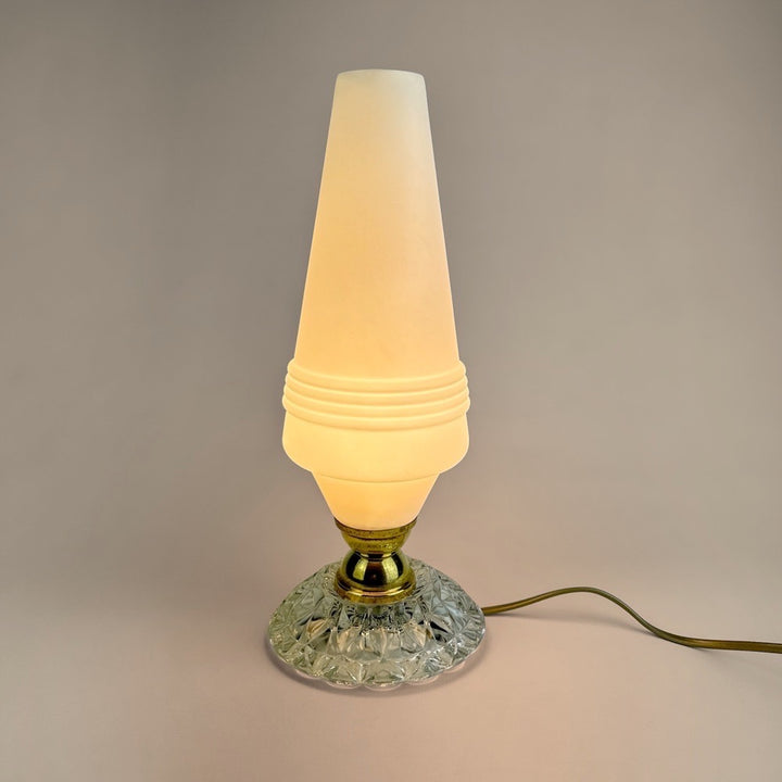 Lampe cristal et polyéthylène années 60