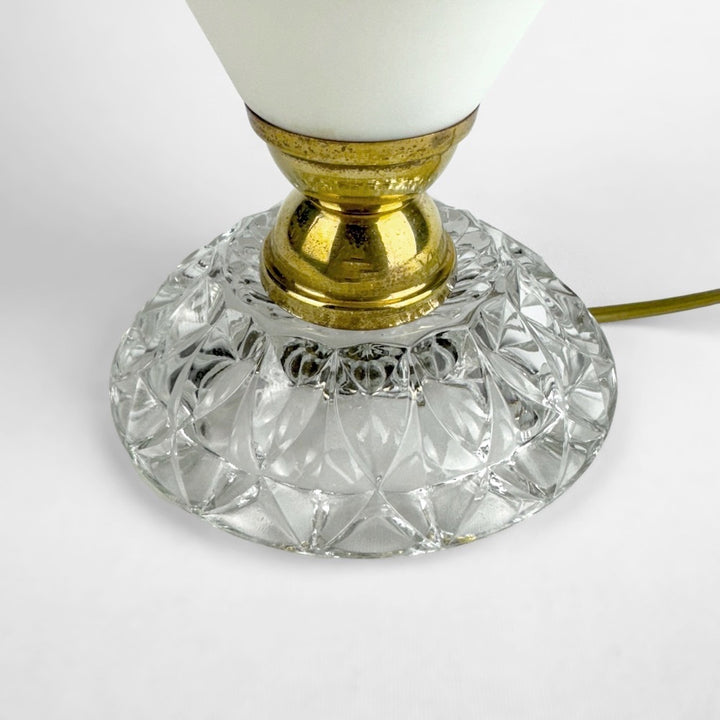 Lampe cristal et polyéthylène années 60