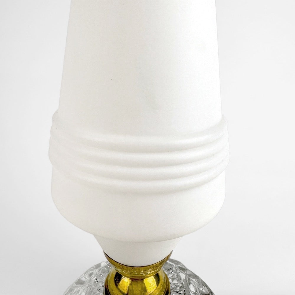Lampe cristal et polyéthylène années 60