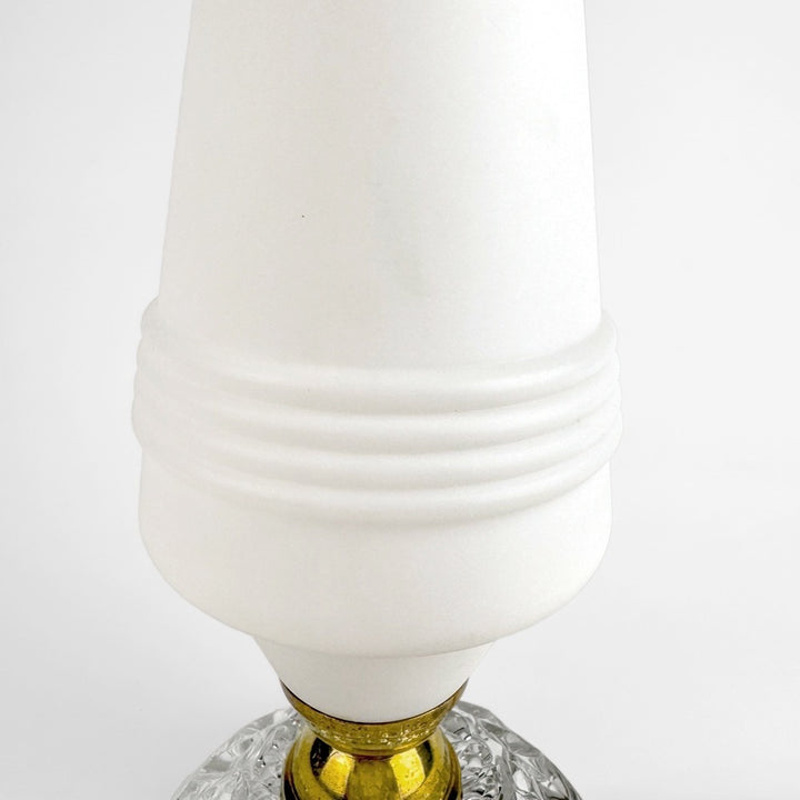 Lampe cristal et polyéthylène années 60