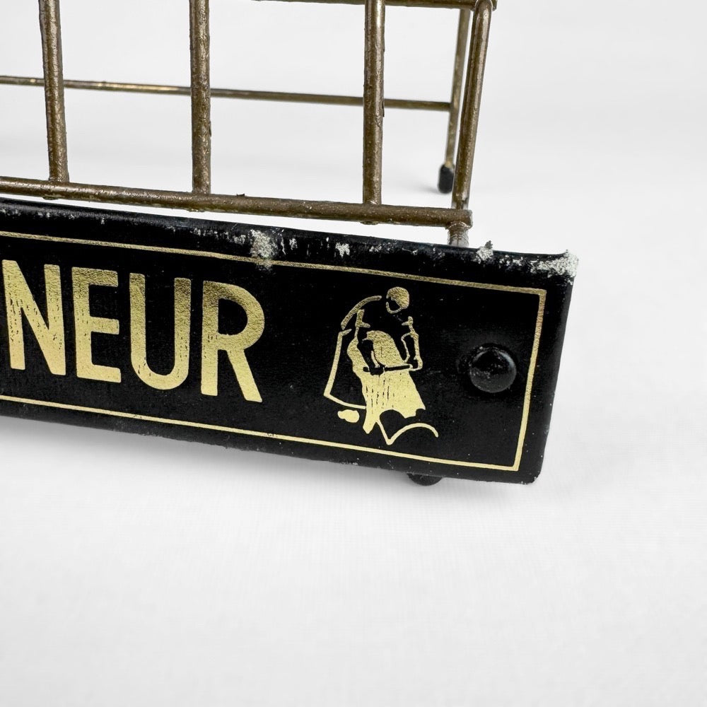 Présentoir publicitaire ancien Le Tanneur