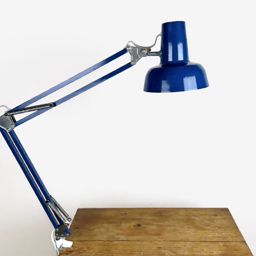 Lampe d'architecte bleue nuit
