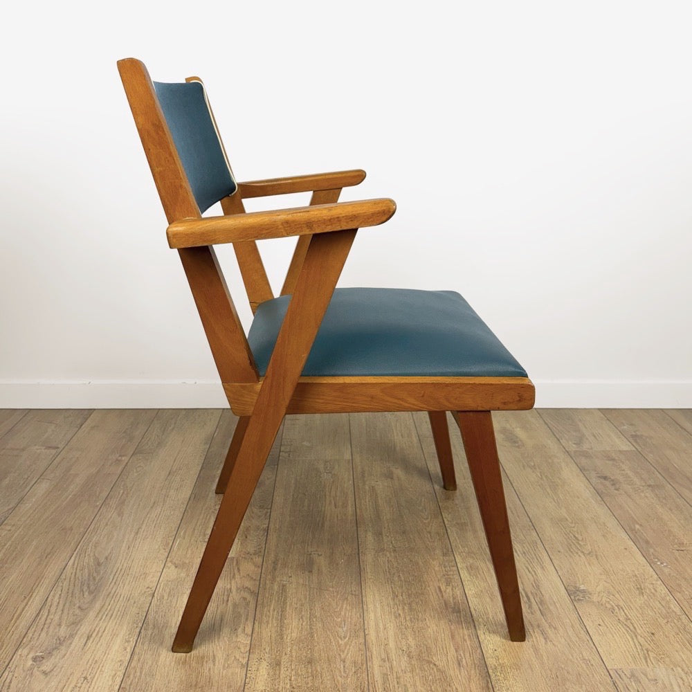 Paire de fauteuils bridges scandinaves années 50