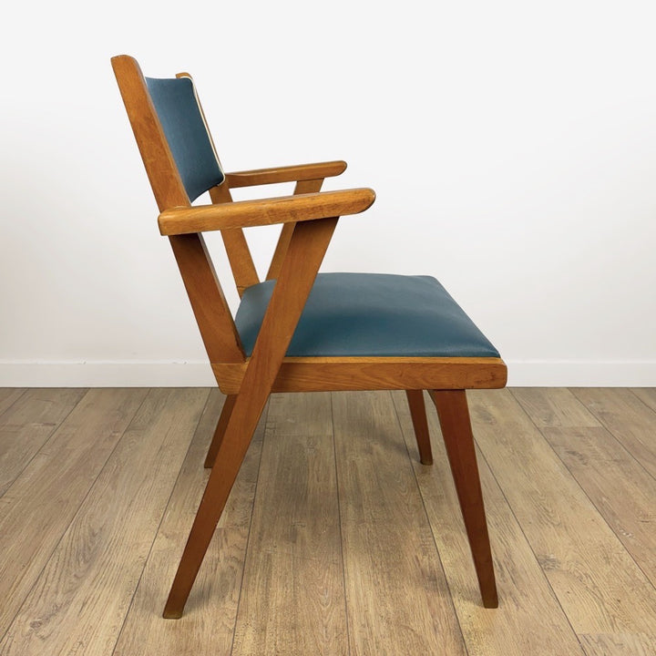 Paire de fauteuils bridges scandinaves années 50