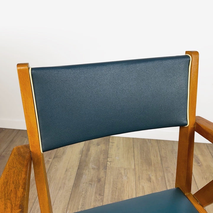 Paire de fauteuils bridges scandinaves années 50