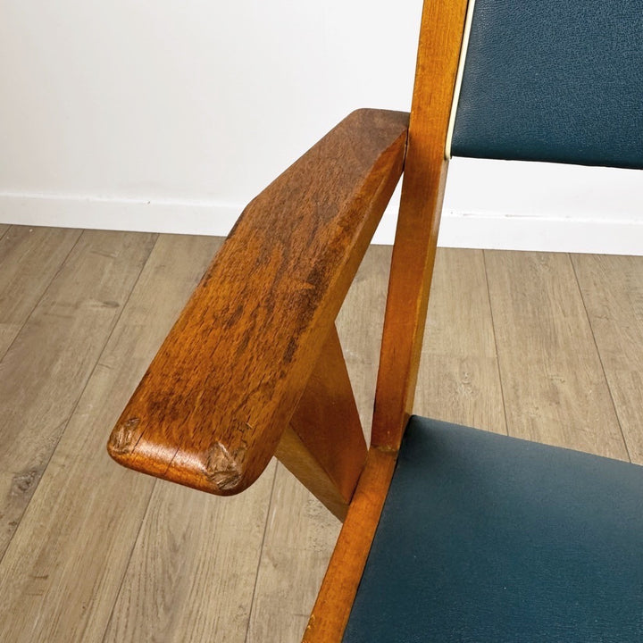 Paire de fauteuils bridges scandinaves années 50
