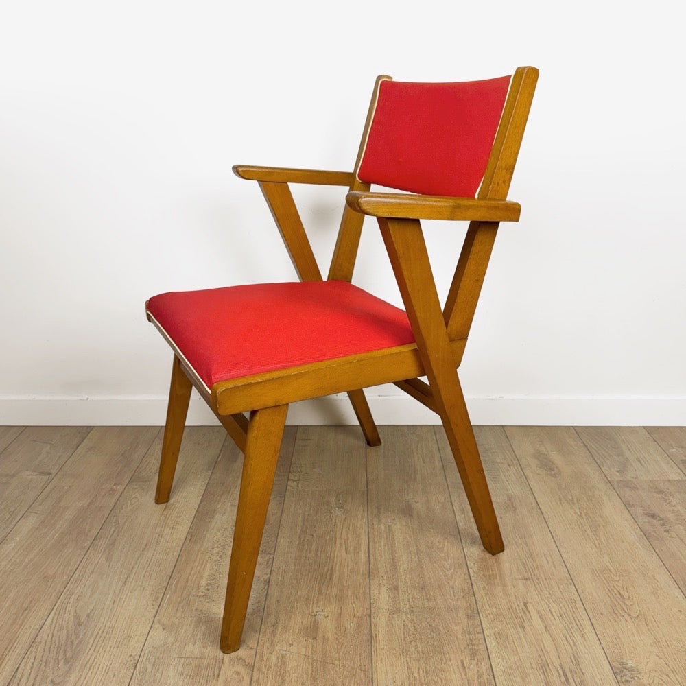 Paire de fauteuils bridges scandinaves années 50