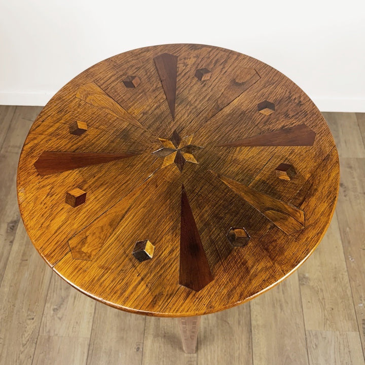 Guéridon Art Déco double plateau 1931