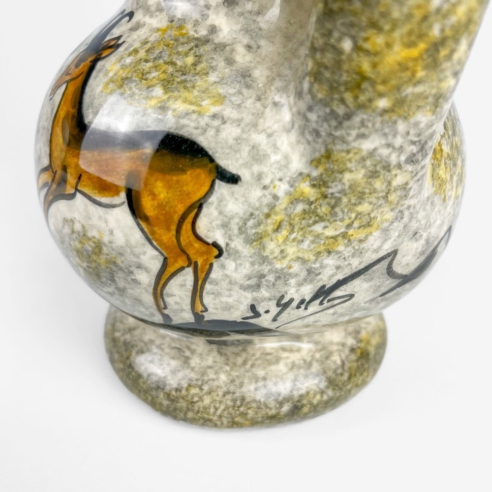 Vase peintures rupestres Lascaux Jacqueline Gelb années 60