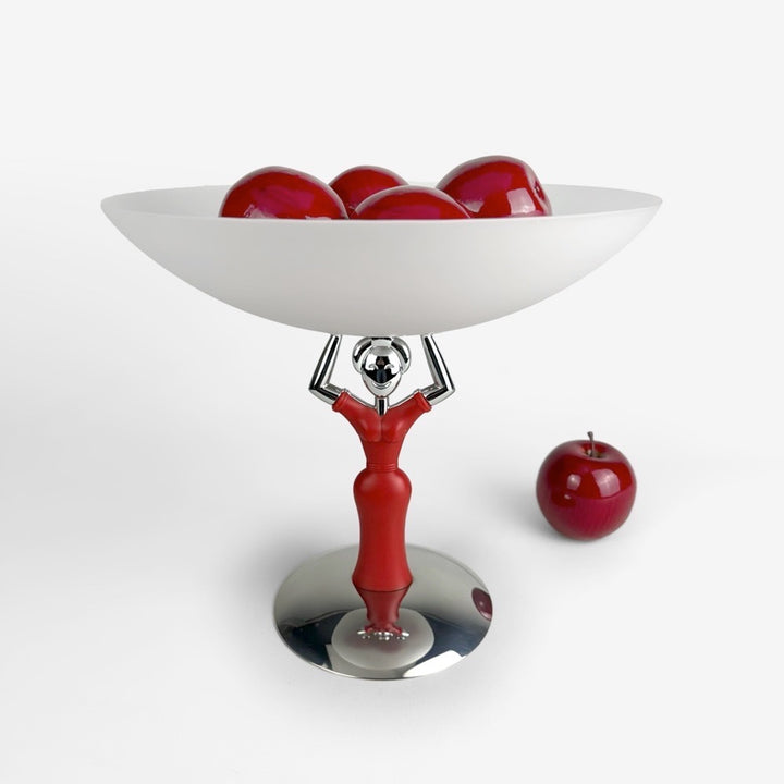Coupe à fruits design chrome et verre Bugatti